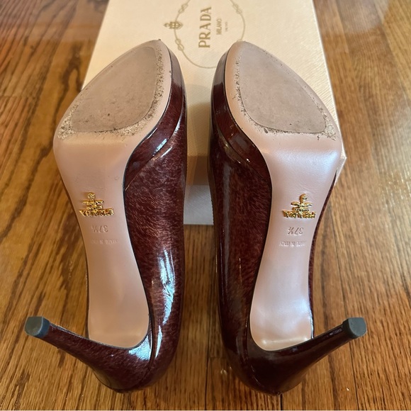 Prada Patent Leather Platform Heels - Picture 8 of 16